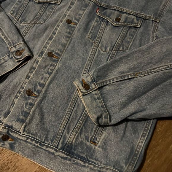 Vintage Y2K Levis Light Wash Denim Standard Trucker Jean Jacket Mens Size XXL - Picture 2 of 10
